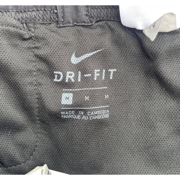 Nike Dri-Fit Women's Medium Med M Black Mesh Cycling lined Running Shorts - Picture 2 of 12